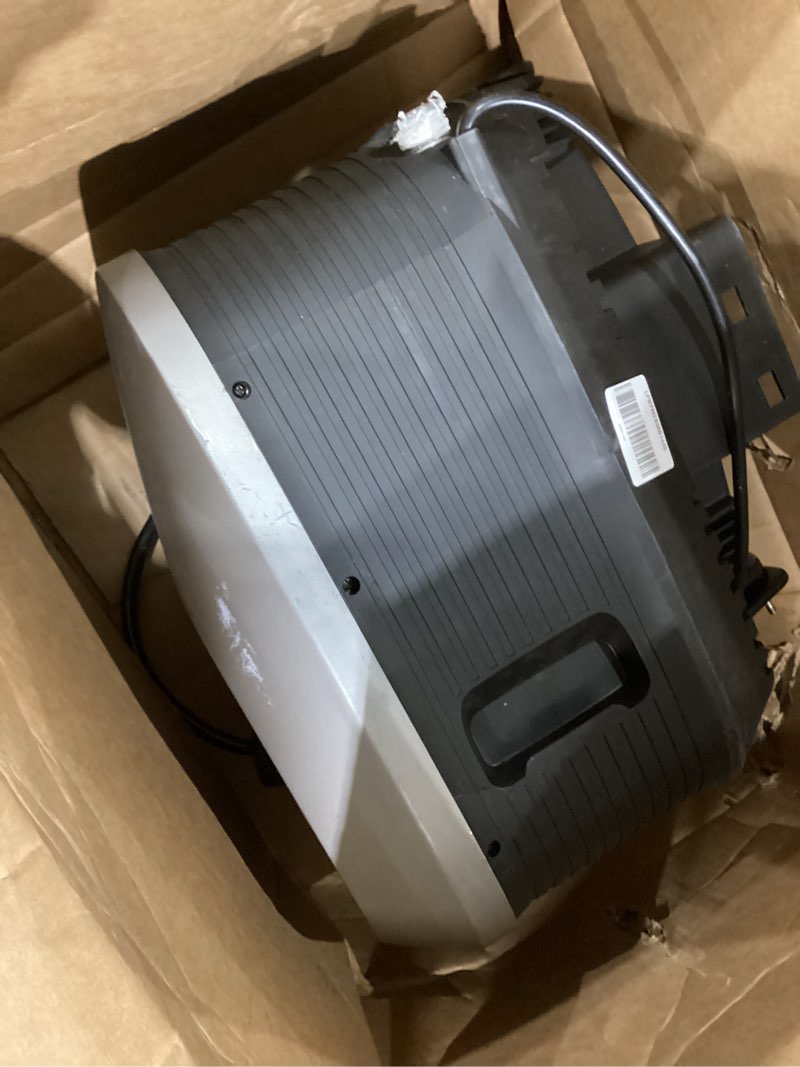 Condition photo showing As Is for giraffe tools grandfalls retractable pressure washer g20b, 2500 psi 2.2 gpm, wall mounted power washer with 65ft hose reel, black pressure hoses, 4 nozzles for floor/cars/fences/patios, dark silver