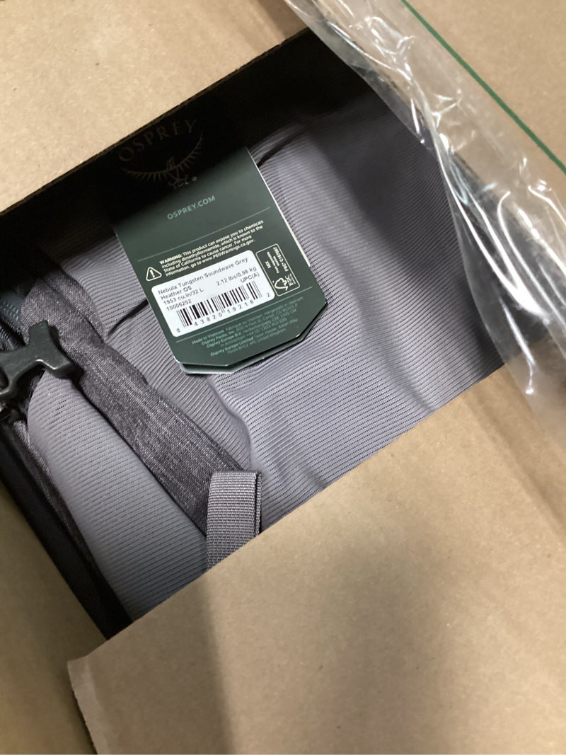 Condition photo showing Good Condition for osprey nebula commuter backpack, tungsten soundwave/grey heather tungsten/soundwave grey heather