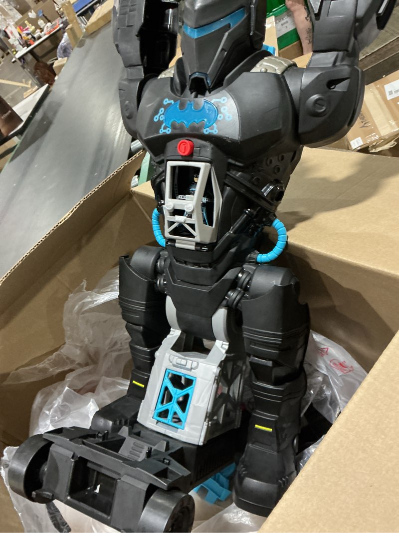 Condition photo showing As Is for fisher-price imaginext dc super friends batman toy bat-tech batbot playset 2-ft-tall robot with lights & sounds for pretend play kids ages 3+ years?