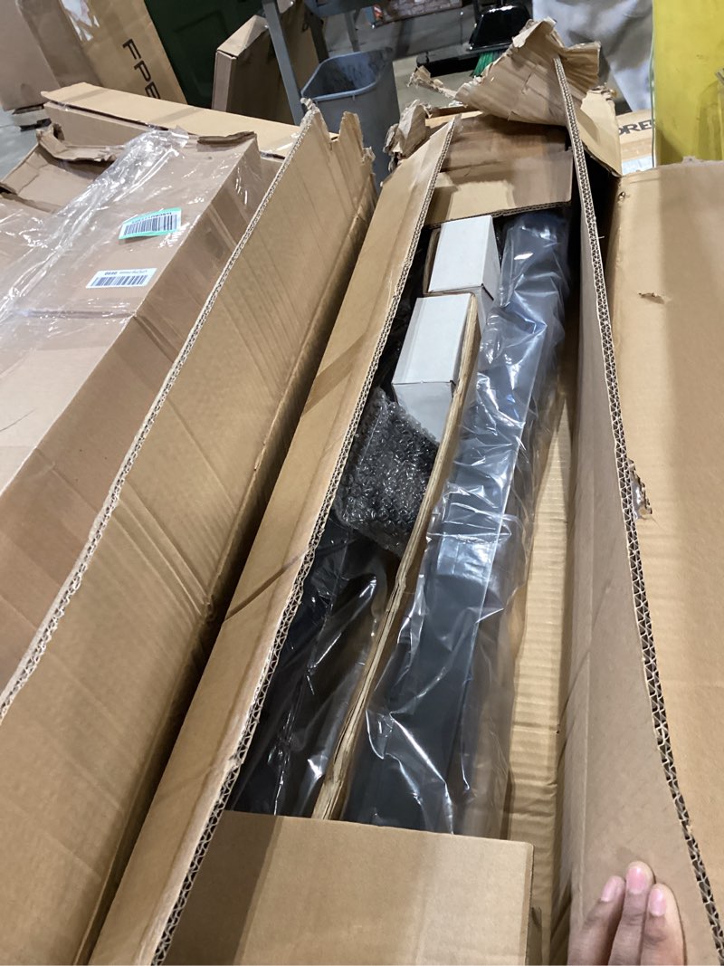 Condition photo showing Good Condition for 12ft-20ft 36" cable railing post kits, flat top cable post system includes 4pack 35" level drilled posts, 1/8" 250ft black wire rope, swageless cable railing tensioner kit(no handrail), rg31 4 x level post kits black 1