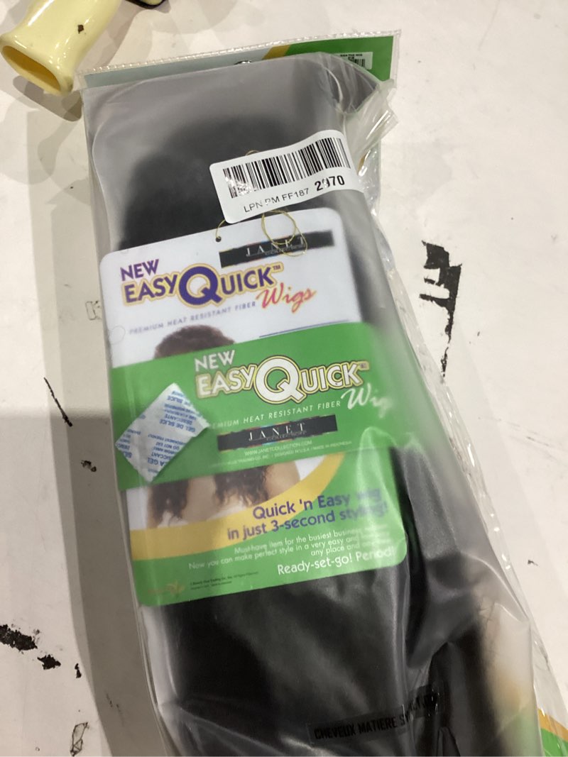 Condition photo showing As Is for Janet Collection New Easy Quick AGATHA Half Wig (1b)