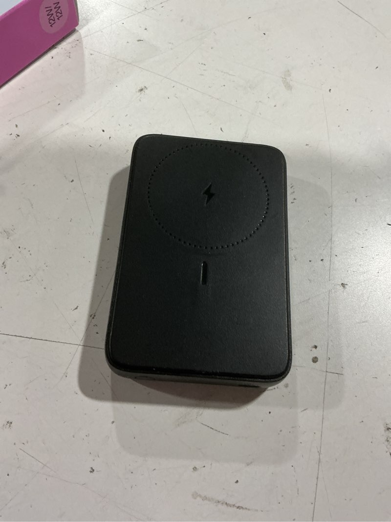 Condition photo showing As Is for anker zolo magnetic power bank, 10,000mah wireless portable charger with 30w max fast charging, battery pack with built-in usb-c cable and adjustable stand, for iphone 16/15