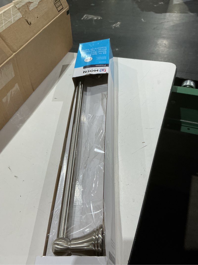 Condition photo showing Good Condition for moen preston brushed nickel towel bar 24 in. l aluminum