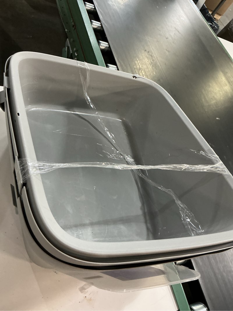 Condition photo showing As Is for enclosed cat litter box - gray - xl - up & up™