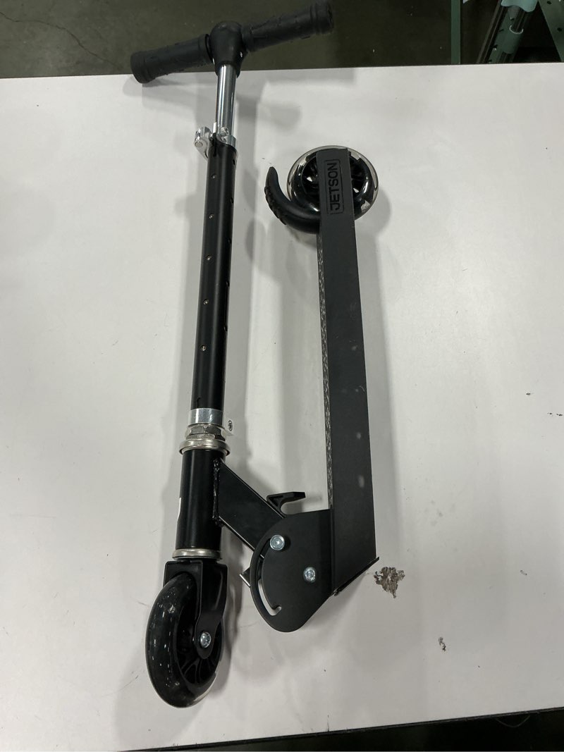 Condition photo showing As Is for Jetson Eris Folding Adult Electric Scooter, Black - with Phone Holder and LCD Display