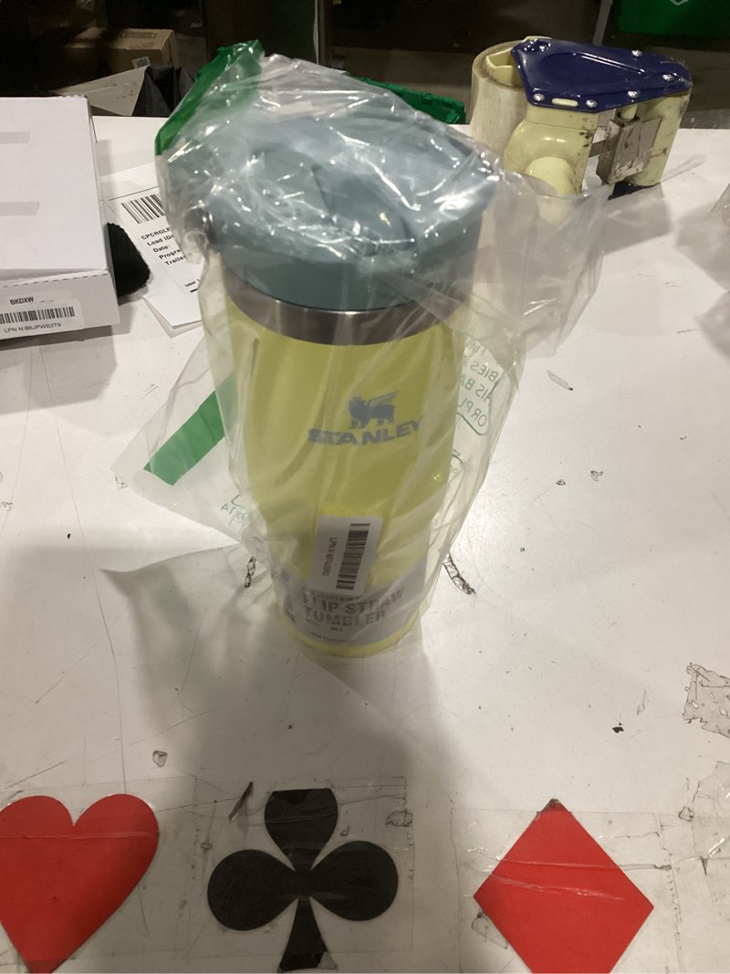 Condition photo showing Good Condition for Stanley IceFlow Flip Straw Tumbler with Handle 30 oz | Twist On Lid and Flip Up Straw | Leak Resista