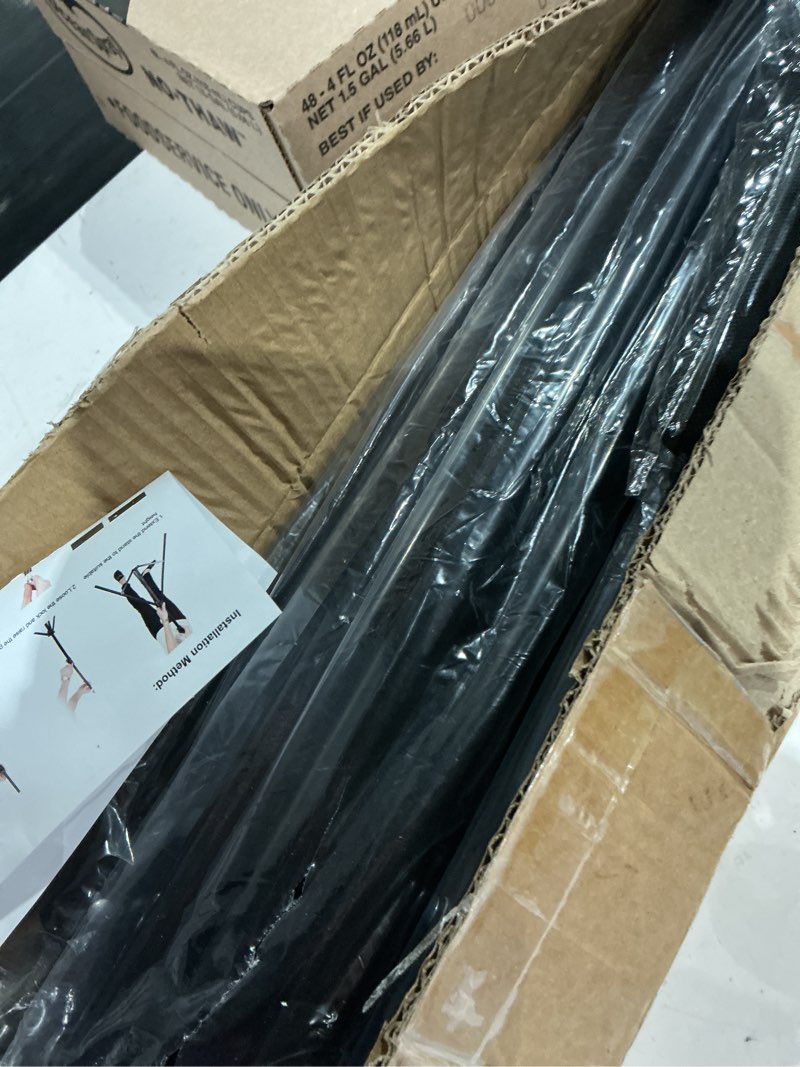 Condition photo showing As Is for adjustable photography backdrop stand kit 10x7ft(w*h)– photo studio background support with 4 crossbars, 4 clamps, 2 sandbags (with 10 * 7 feet white backdrop curtain)