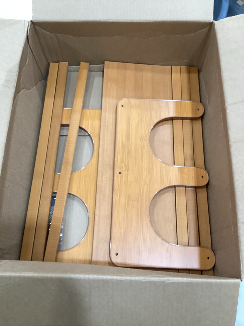 Condition photo showing Good Condition for 3 tier bookshelf for desktop, storage rack, desktop organization brown1