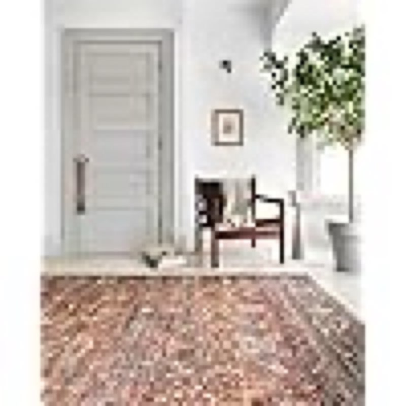 loloi layla collection lay-02 spice/marine 9'-0" x 12'-0" .13" thick area rug, soft, durable, vintage inspired, distressed, low pile, non-shedding, easy clean, printed, living room rug