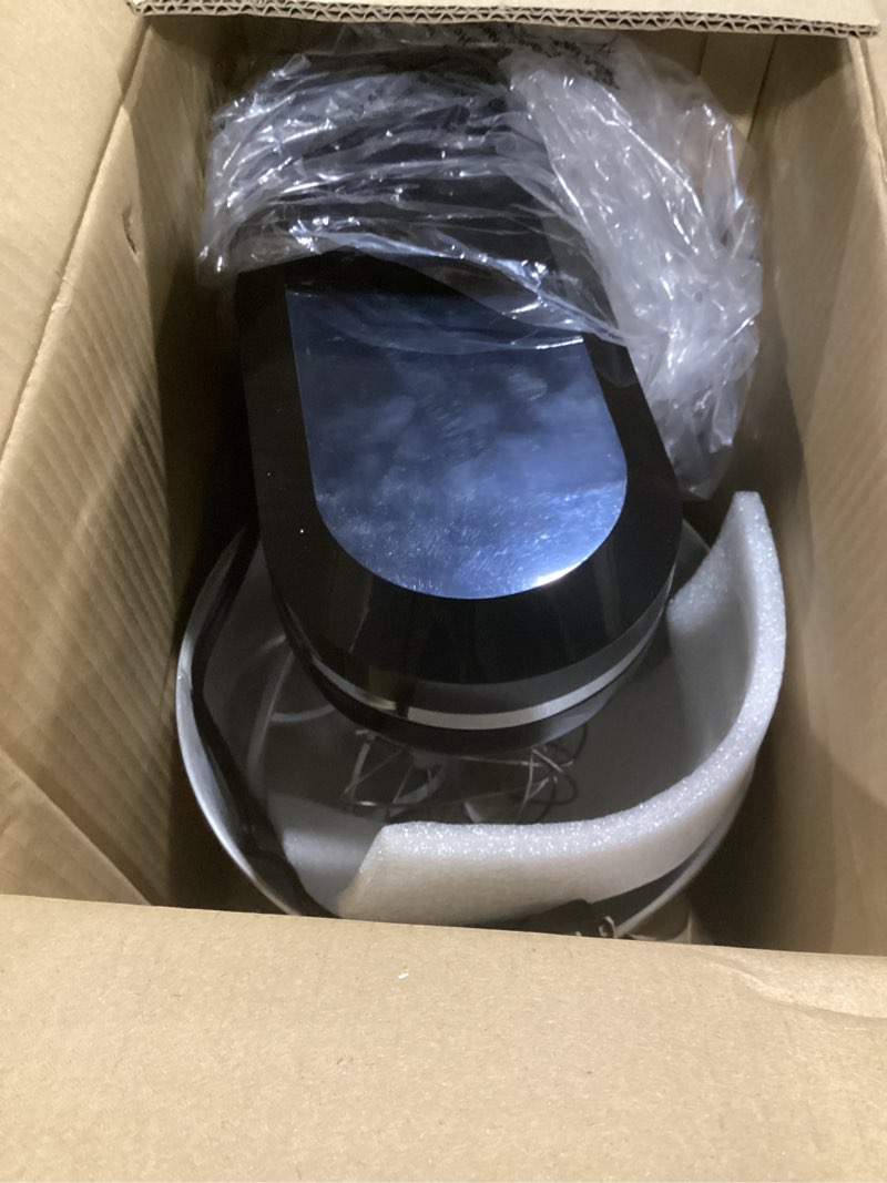 Condition photo showing Good Condition for Household Stand Mixer with 6.5 Quart Bowl, Electric Food Mixer 10+p Speeds 660W, Kitchen Tilt-Head Bread Dough and Cake Mixers with Dough Hook, Whisk, Beater, Splash Guard and Egg Separator (Black)
