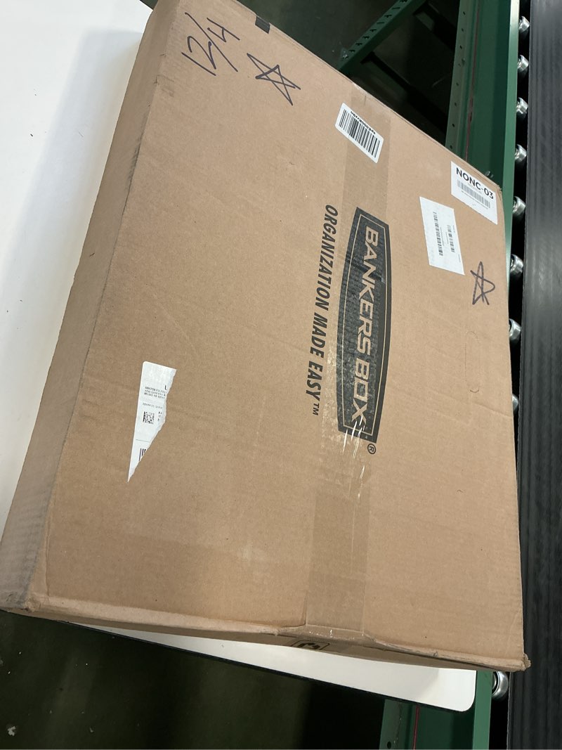 Condition photo showing New/Like New for Bankers Box 12 Pack Standard Duty File Storage Boxes, Standard Assembly, Removable Lid, Letter/Legal (0071301)