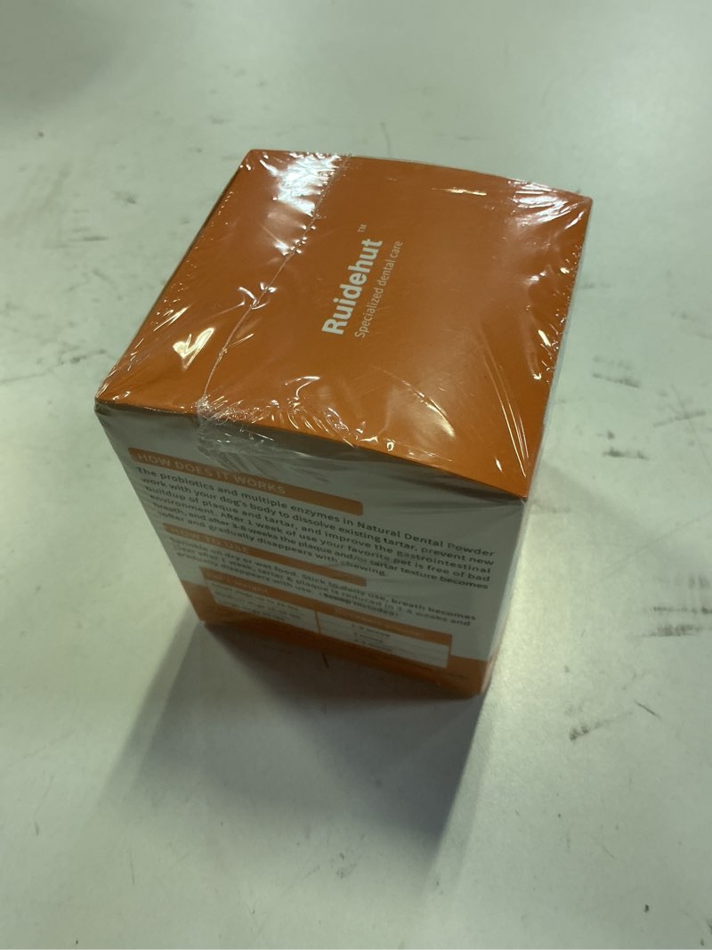 Condition photo showing New/Like New for Senior Dog Dental & Supplement Powder - Contains Vitamin E, Glucosamine, Omega-3 and Probiotics - Effectively Removes Tartar Buildup, Supports Your Dog's Dental, Joint, and Digestive Health, 7 oz Beef Flavor 7.05 oz (200g)