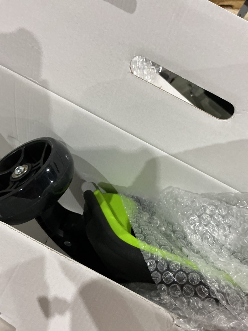 Condition photo showing Good Condition for besrey kick scooter for kids ages 3-10, 3-wheel folding scooter with adjustable height, led light wheels, extra wide deck for outdoor activities green