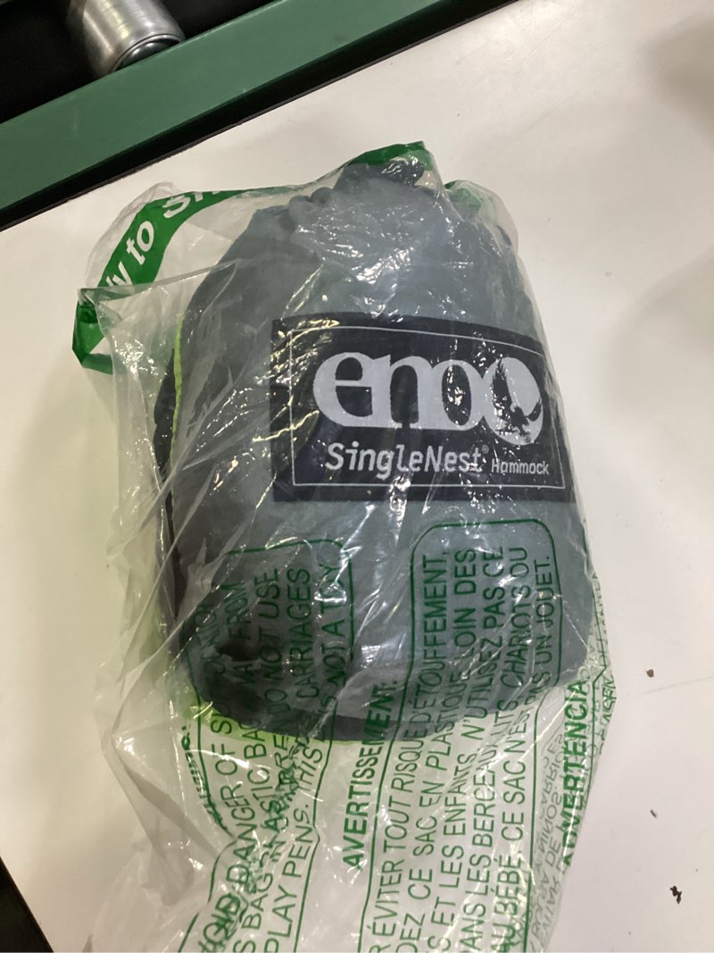 Condition photo showing Good Condition for eno - hammock - singlenest - grey/chartreuse