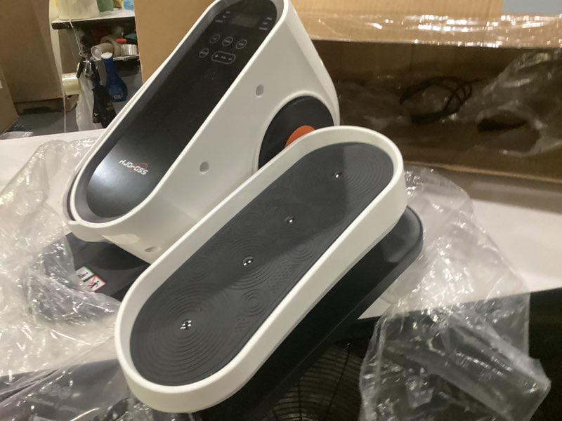Condition photo showing Good Condition for under desk elliptical machine, electric leg exerciser while sitting for seniors with remote control, whisper quiet motorized seated pedal exerciser, home office daily use, no assembly required white