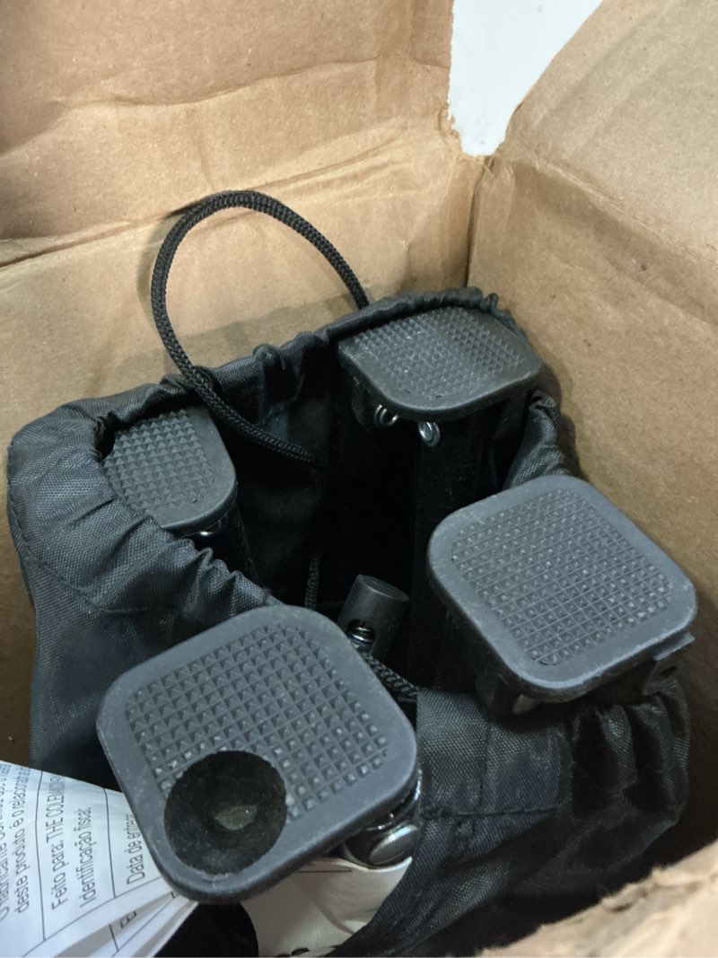 Condition photo showing Good Condition for coleman portable camping chair with 4-can cooler, cushioned seat & back with side pockets & cup holder, carry bag included, great for camping, tailgating, firepits, patio, & more black