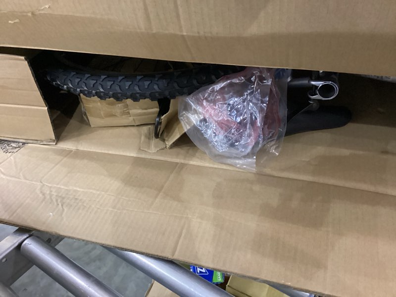 Condition photo showing As Is for Huffy Stone Mountain Hardtail Mountain Bike for Boys/Girls/Men/Women, 20"/24"/26" Sizes, 6 or 21 Speed Shimano Twist Shifting, Front or Dual Suspension, Comfort Saddle, Sleek Colors 24" Metallic Nickel