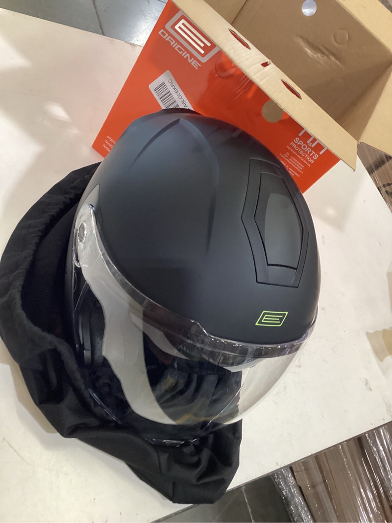 Condition photo showing Good Condition for origine 3/4 open face motorcycle helmet with double visor for scooters, dot approved deepsky flat titanium medium