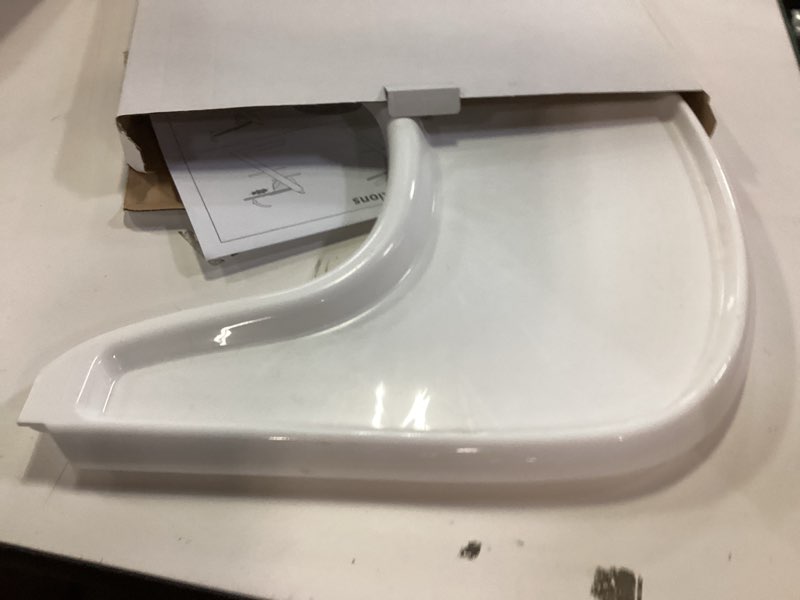 Condition photo showing As Is for Baby High Chair Tray Compatible with Stokke Tripp Trapp Chair (V2 and Beyond) with Smooth Surface and Strong Suction Power Made of Food-Safe Plastic (BPA BPS BPF Lead Phthalate Free) - White