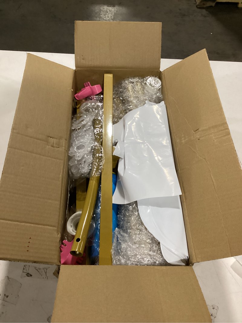 Condition photo showing As Is for 6.6 Ft Round Balloon Arch Stand Kit Wedding Arches For Ceremony Circle Backdrop Stand For Parties Wedding Birthday Decoration With Two Water Bags