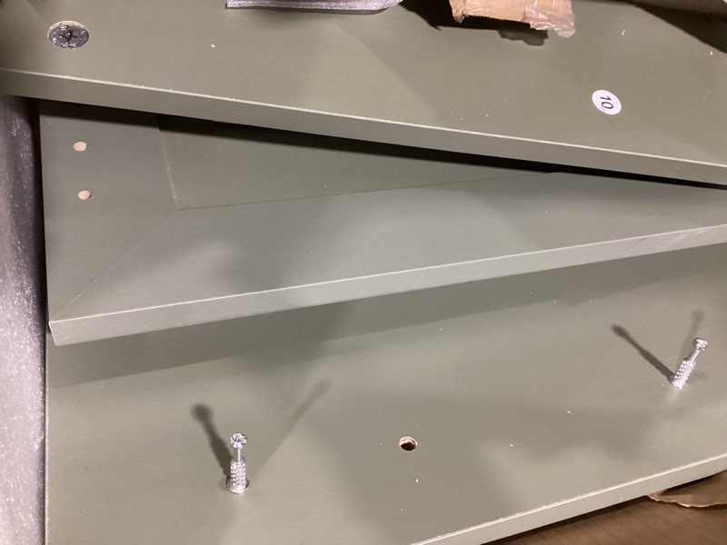 Condition photo showing Good Condition for bon augure black coffee table, modern coffee tables for living room, wooden center table, living room tables for home, office (black oak, 43inch) black oak 43 inch