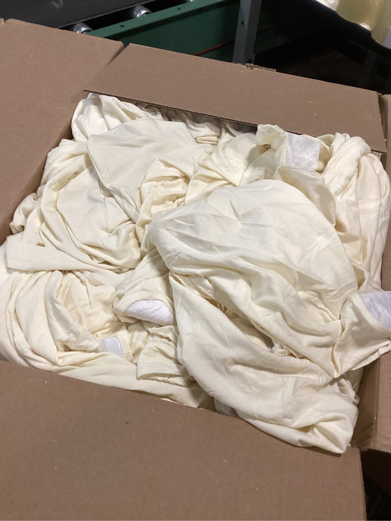 Condition photo showing As Is for (Similar)HAINARverS Stretch Spandex Folding Chair Covers 30PCS Universal Fitted Chair Cover Protector for Wedding,Party, Banquet, Holidays, Celebration, Decoration(Champagne, 30 PCS) Champagne 30PCS