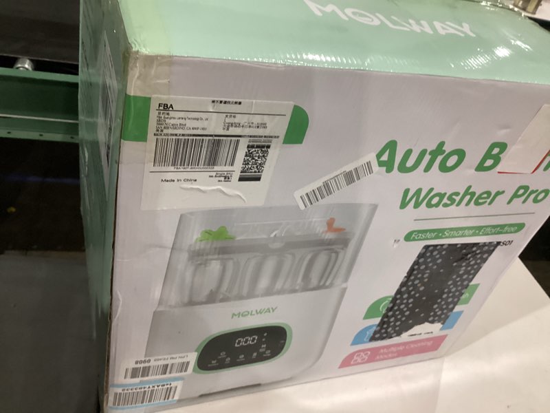 Condition photo showing New/Like New for MOLWAY?Upgraded?Baby Bottle Washer, Sterilizer and Dryer, All-in-One Pro Cleaning Machine for Bottles, Pump Parts & Baby Essentials, Effortless Care, Replaces Hand Washing White