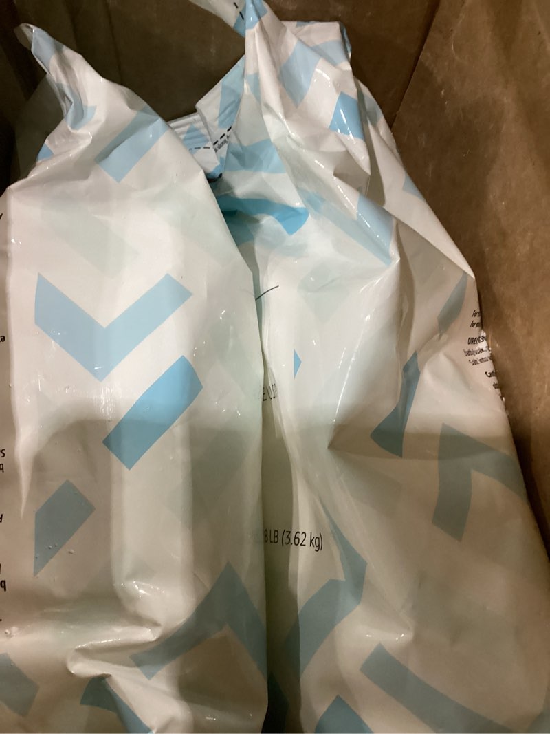 Condition photo showing As Is for Amazon Brand - Solimo Epsom Salt Soak, Magnesium Sulfate USP, Unscented, 8 pound (Pack of 3) Unscented 128 Ounce (Pack of 3)