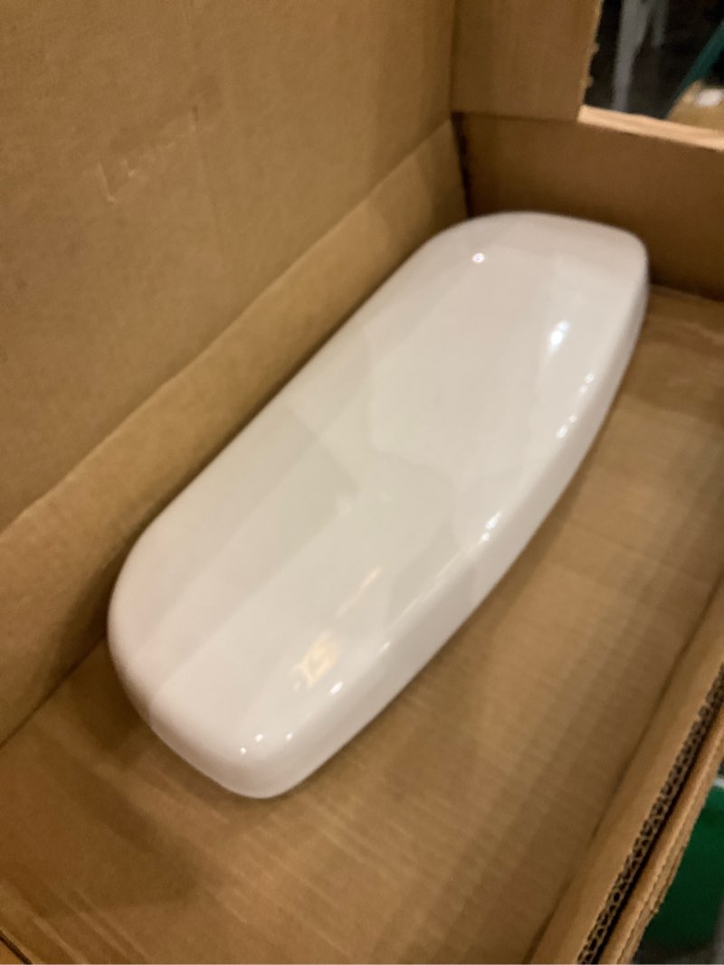 Condition photo showing As Is for KOHLER 88497-0Toilet Tank Covergenuine Part Engineered to Promote Product Longevity, White, 16.38" L x 6.5" W