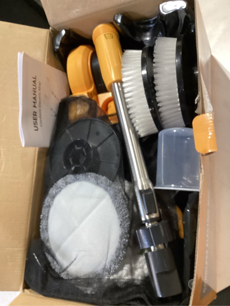 Condition photo showing Good Condition for cordless electric mop for dewalt 20v battery (no battery), 2 in 1 spin mop & electric floor scrubber machine with led light & water spray, 800 rpm rotating electric mops for floor
