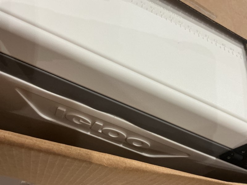 Condition photo showing As Is for igloo 100 qt latitude marine ultra white cooler
