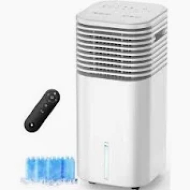CENSTECH 4-IN-1 Portable Air Conditioners, Evaporative Air Cooler w/4 Modes & 3 Speeds, 15H Timer fo