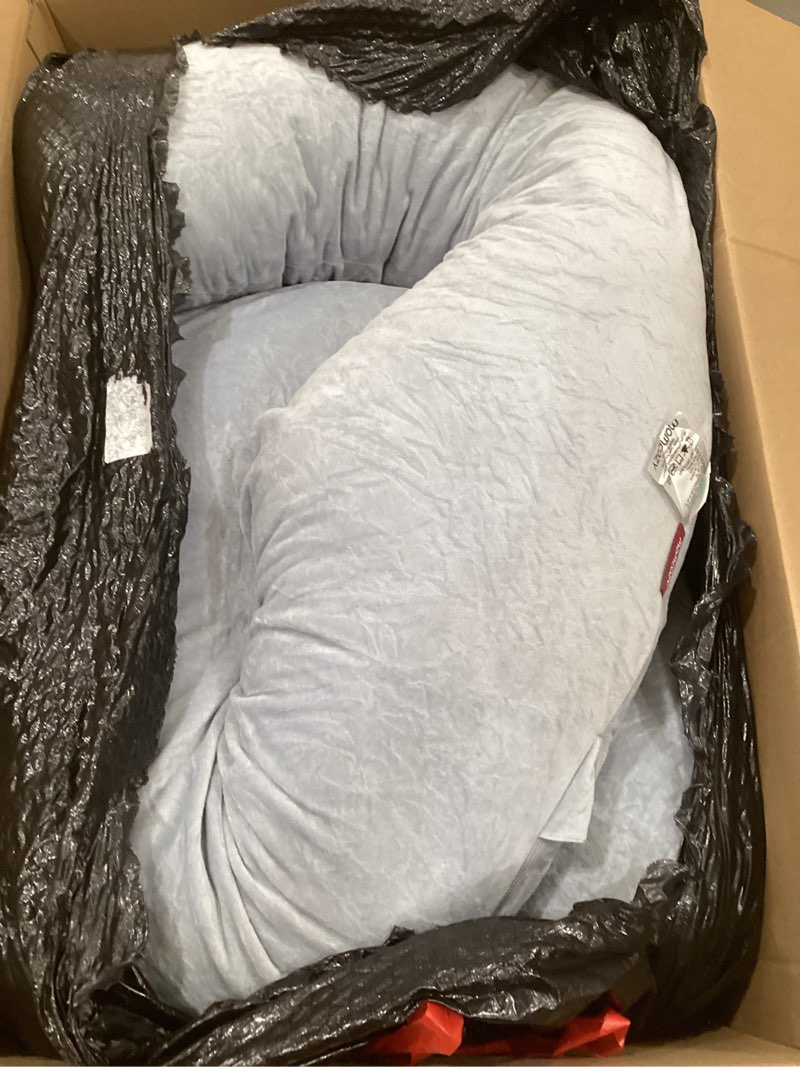 Condition photo showing Good Condition for momcozy pregnancy pillows for sleeping, u shaped full body maternity pillow with removable cover - support for back, legs, belly, hips for pregnant women, 57 inch pregnancy pillow for women, grey