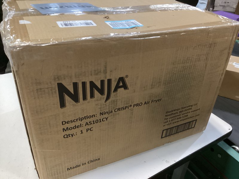 Condition photo showing New/Like New for Ninja Crispi Pro 6-in-1 Glass Air Fryer | 6qt & 2.5qt Glass Containers with Storage Lids | Non-Toxic | Meal Prep, Microwave, Freezer & Dishwasher Safe | Air Fry, Bake & More | Cyberspace | AS101CY