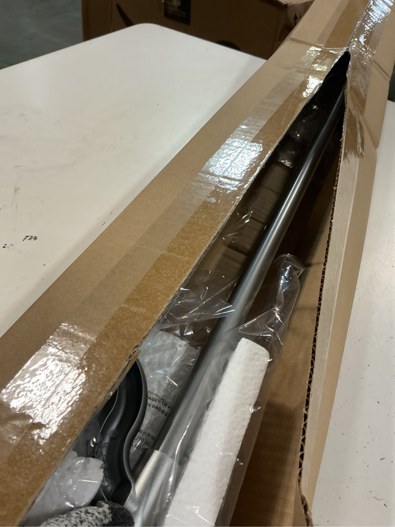 Condition photo showing Good Condition for zenna home adjustable curtain tension rod with decorative round finials, no drill small window rod, easy install expandable tension curtain rod for windows, 28 to 48 inch, brushed nickel brushed nickel 28" to 48"