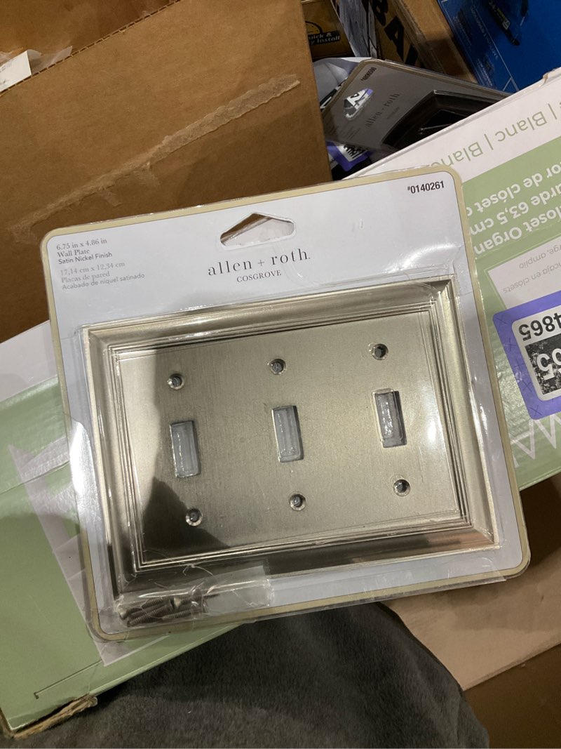 3 digit wall plate  