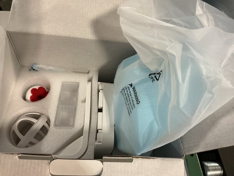 Condition photo showing New/Like New for 64GB Smart Bird Feeder with Camera Solar Powered, AI Identify 10K+ Bird Aves, 2K 3MP HD Live Video &Playback on Phone, 2.4G WiFi Birdhouse Camera Wireless Outdoor-Watching House (Light Blue)