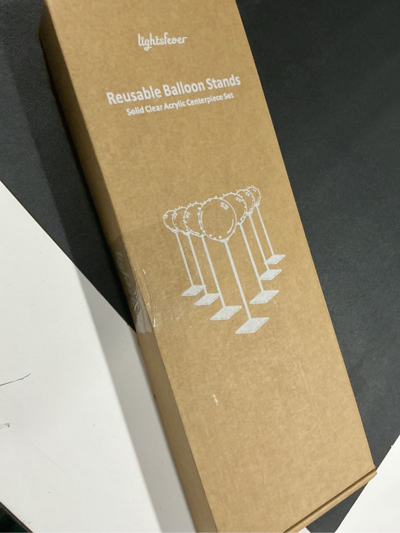 Condition photo showing Good Condition for Reusable Acrylic Balloon Stand Kit – Heavy Duty Tabletop Display with Sticks and Base, Ballon Stands