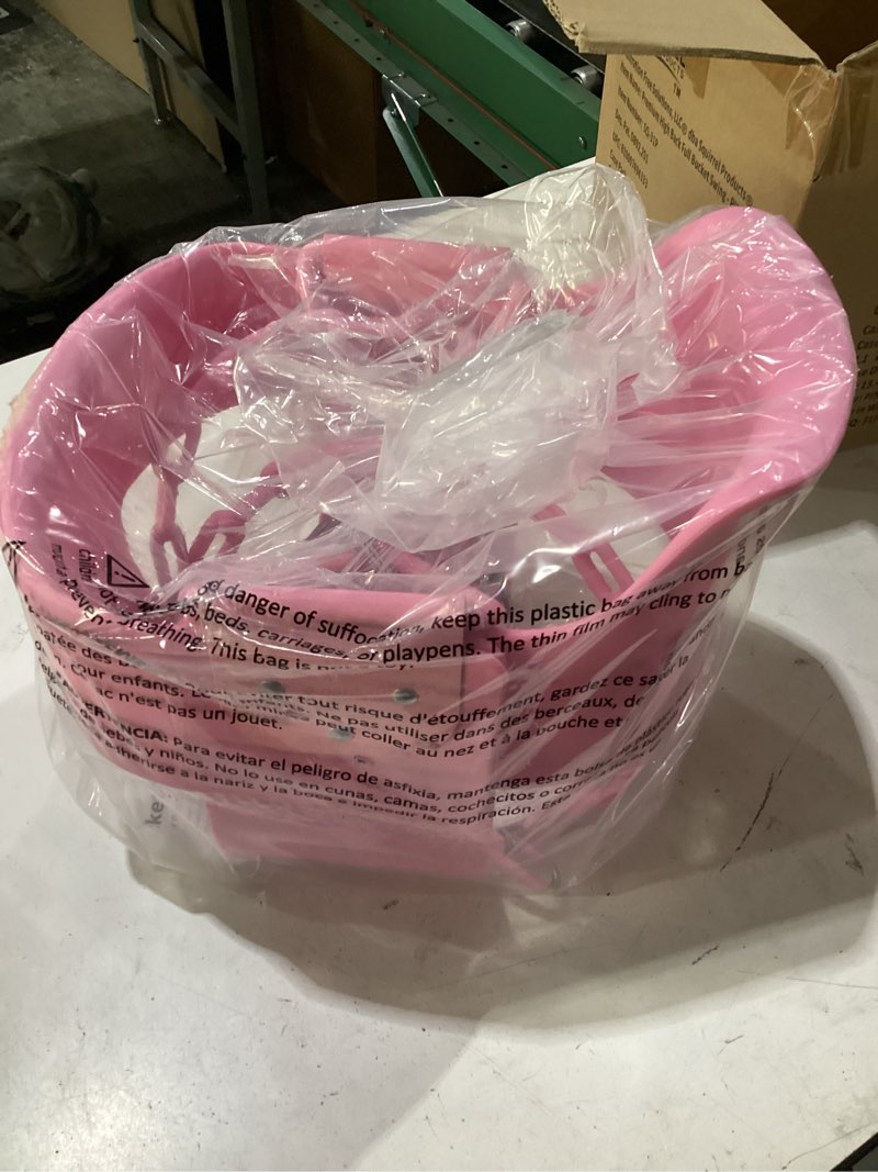 Condition photo showing New/Like New for premium high back full bucket toddler swing seat with finger grip, plastic coated chains and carabin