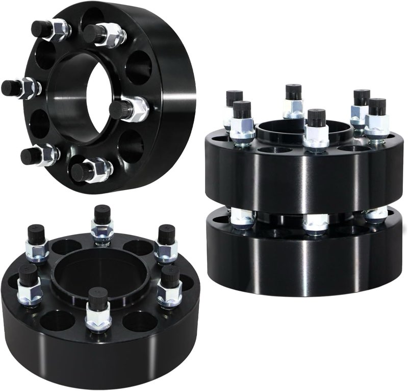  touch the image to zoom in 2.0 inch 6x5.5" wheel spacers m14x1.5 studs, 4pcs 6x139.7 78.1mm hub bore for 1999-2024 chevy silverado gmc sierra 1500 yukon escalade, 03-14 savana express tahoe, 07-13 avalanche, 15-24