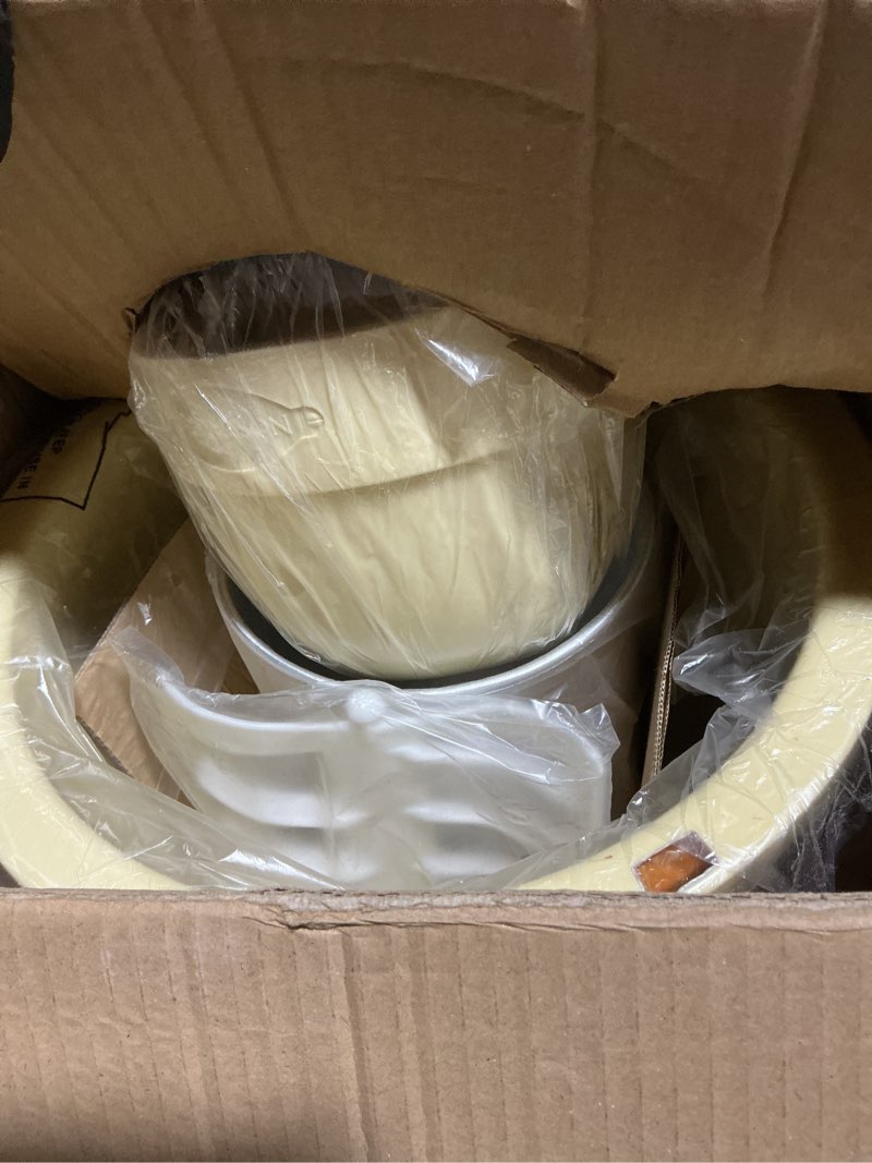 Condition photo showing Good Condition for Nostalgia Electric Ice Cream Maker - Old Fashioned Soft Serve Ice Cream Machine Makes Frozen Yogurt or Gelato in Minutes - Fun Kitchen Appliance - Vintage Wooden Style - Light Wood - 4 Quart 4 Qt Light Wood