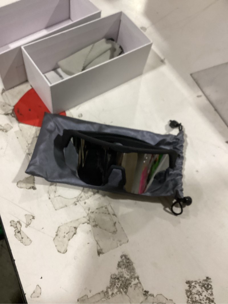 Condition photo showing Good Condition for sports smart glasses, running sunglasses for women & men, polarized bluetooth cycling glasses, built-in mic & open ear music speakers, voice assistant, uv protection for outdoor activities (siliver) yj006-siliver