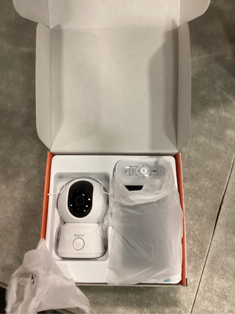 Condition photo showing Good Condition for arenti wifi baby camera monitor, 5-inch screen, smartphone app, motion tracking, timed detection, encrypted connection, super night vision, 2-way talk, temp sensor, lullaby, support local storage b2 kit