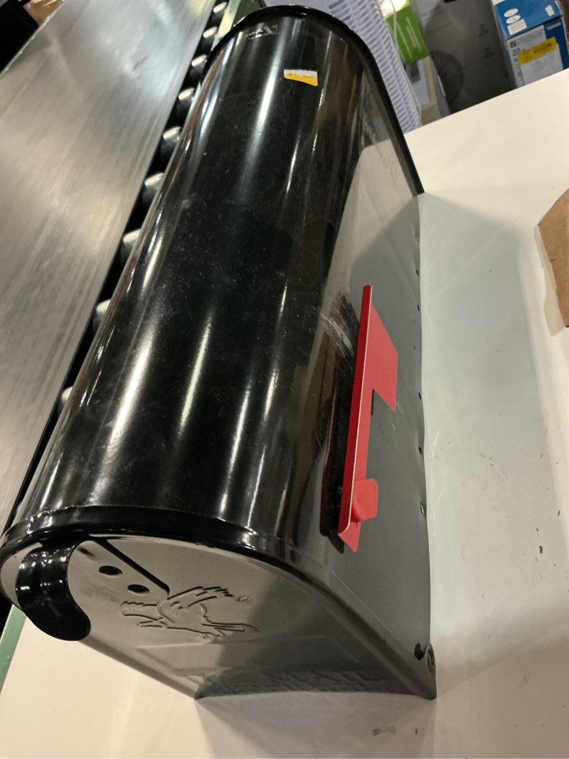 Condition photo showing Good Condition for gibraltar outback 2-door black metal mailbox