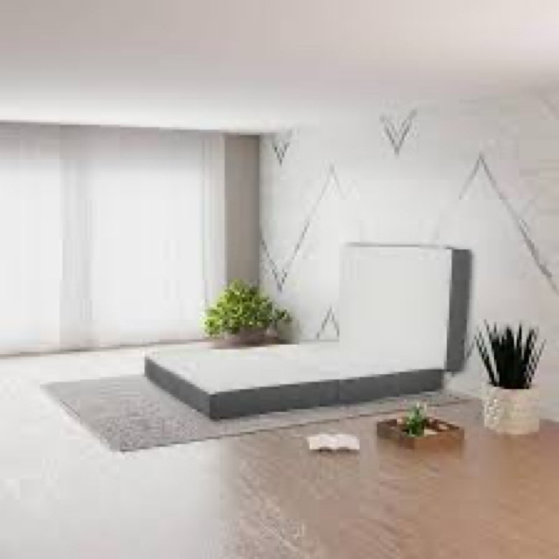 Greaton, 5-Inch Tri-Folding Gel Memory Foam Portable Floor Mattress | Breathable Mesh, Ultra Soft, C