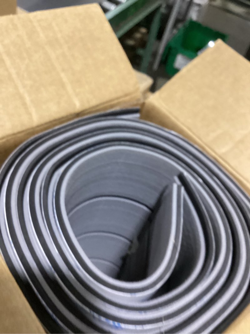 Condition photo showing Good Condition for oceanbroad boat flooring eva foam self-adhesive 96''x45.6''/36''/28.8''/16.8'' faux teak marine boat decking sheet for boats pontoon jon boat yacht floor gray with black lines 96''x21.6''-14.4sqft