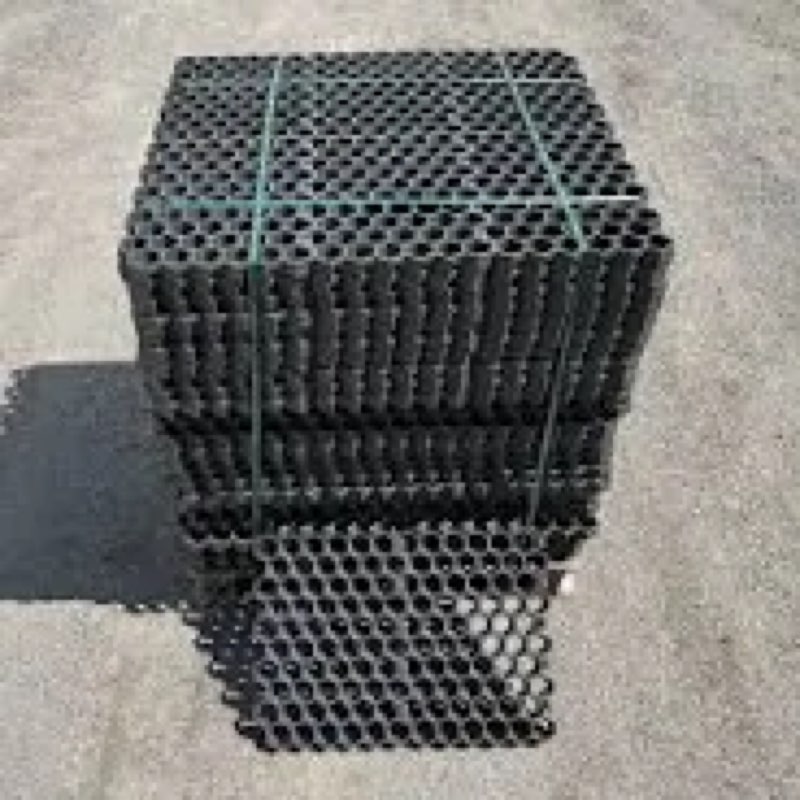 Wesnoy 10 Pcs 15.7 x 15.7 in Heavy Duty Ground Protection Mats Drive on Lawn Grid, Heavyweight Drain