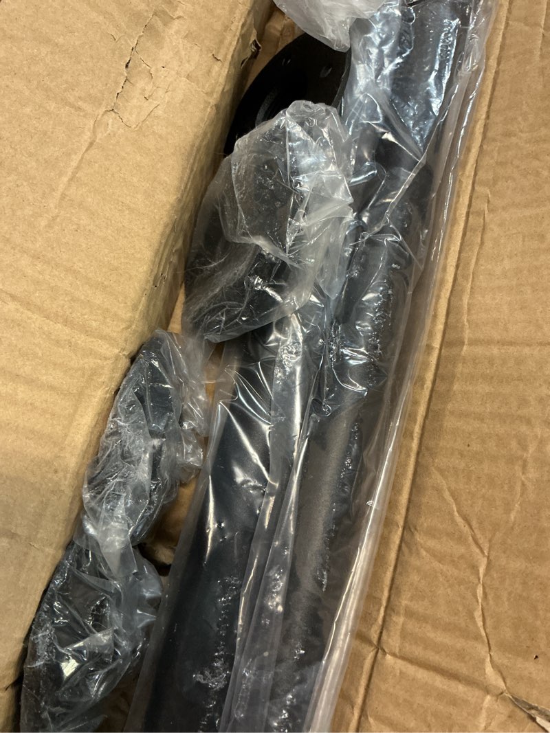 Condition photo showing Good Condition for 10FT Industrial Pipe Stair Railings Indoor, Hand Rails for Indoor Stairs, Wall Mounted Stair Handrail for Outdoor Steps, Heavy Duty Support Black Stair Railing for Loft Porch Deck(3 Section) 10 Feet