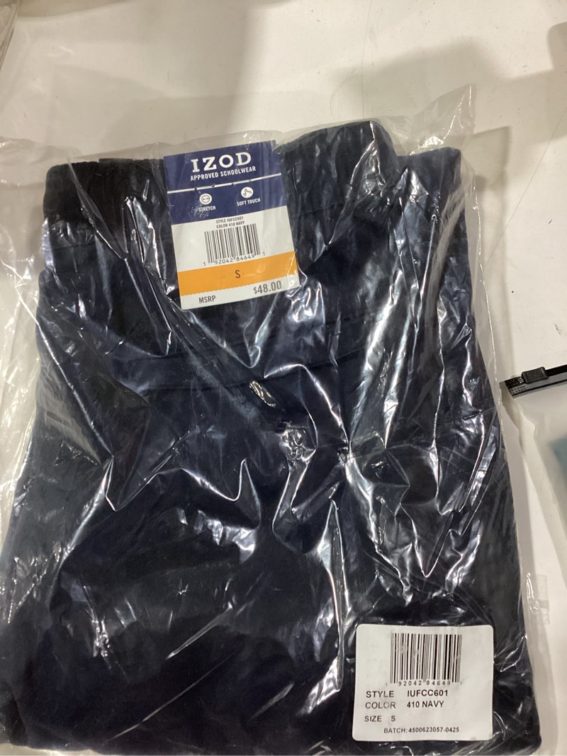 IZOD mens Stretch Twill Jogger Pants, Navy, 28-30 US