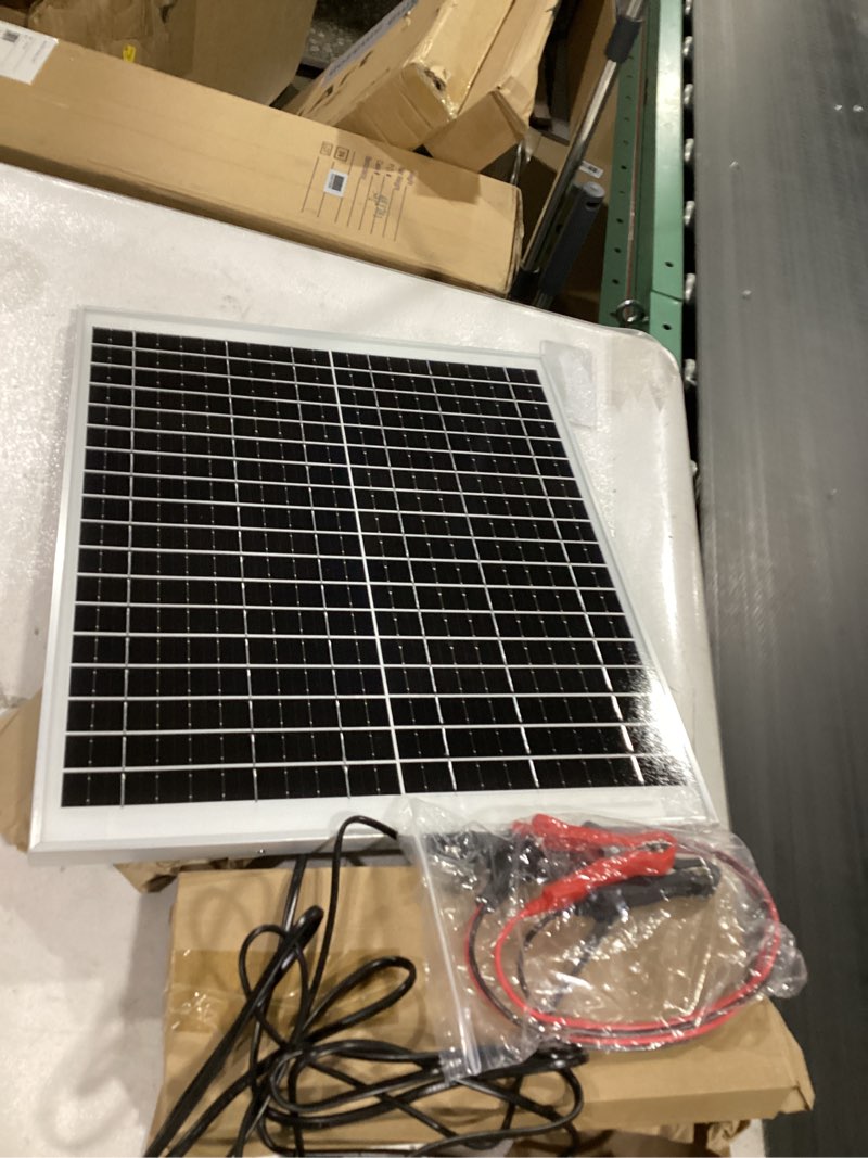 Condition photo showing Good Condition for SUNER POWER 12V 30W Solar Battery Charger Maintainer, Built-in UltraSmart MPPT Controller, Adjustable Mount Bracket, Waterproof 30 Watt Solar Panel Kit for 12 Volt SLA Deey Cycle AGM Lifepo4 Battery BC-30W-M PRO